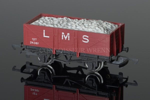 Wrenn W5032 Coal Wagon "LMS" alternative 12T Open with Load Rolling Stock-0