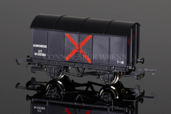 Wrenn G W Black 11T Gunpowder Van "X" running no. W105780 model reference W5057-0
