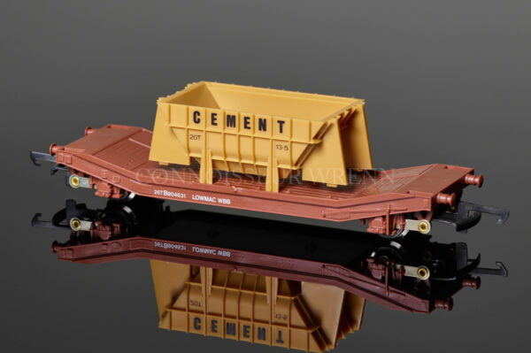 Wrenn Lowmac Machine Wagon Cement Body Bright Axle W5103-2499